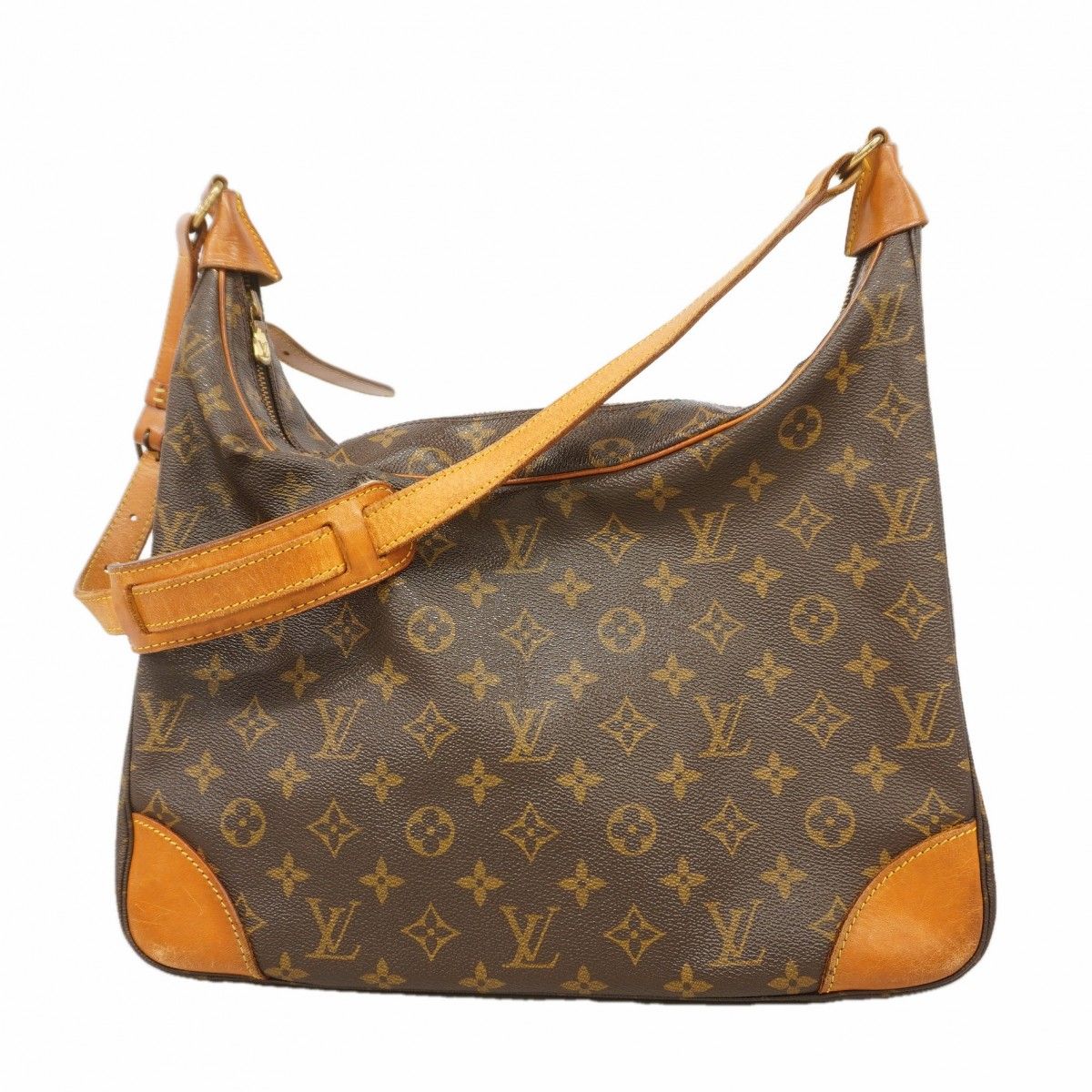 Louis Vuitton Shoulder Bag Monogram Boulogne 35 Brown