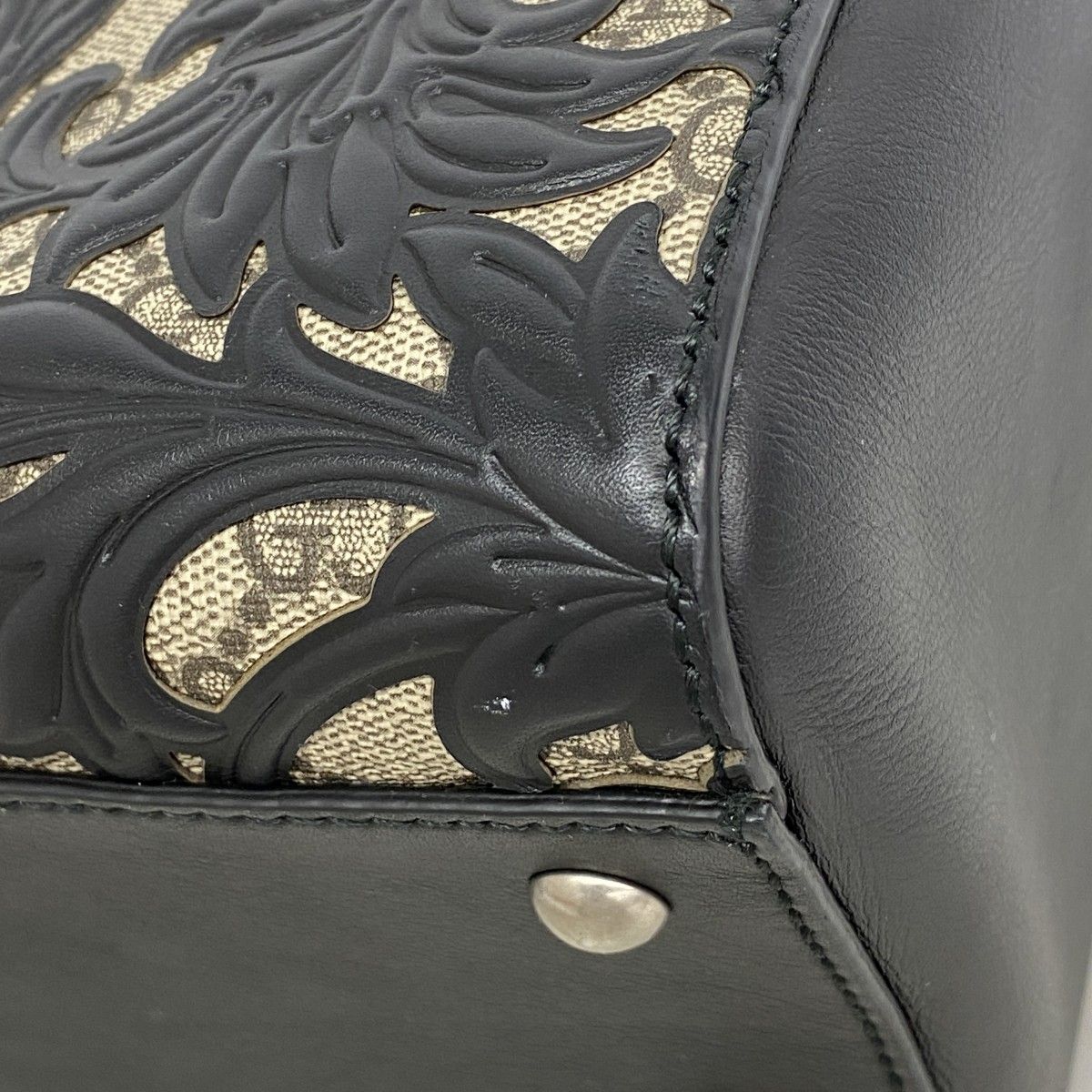 Gucci Handbag GG Supreme Black Silver — view 6