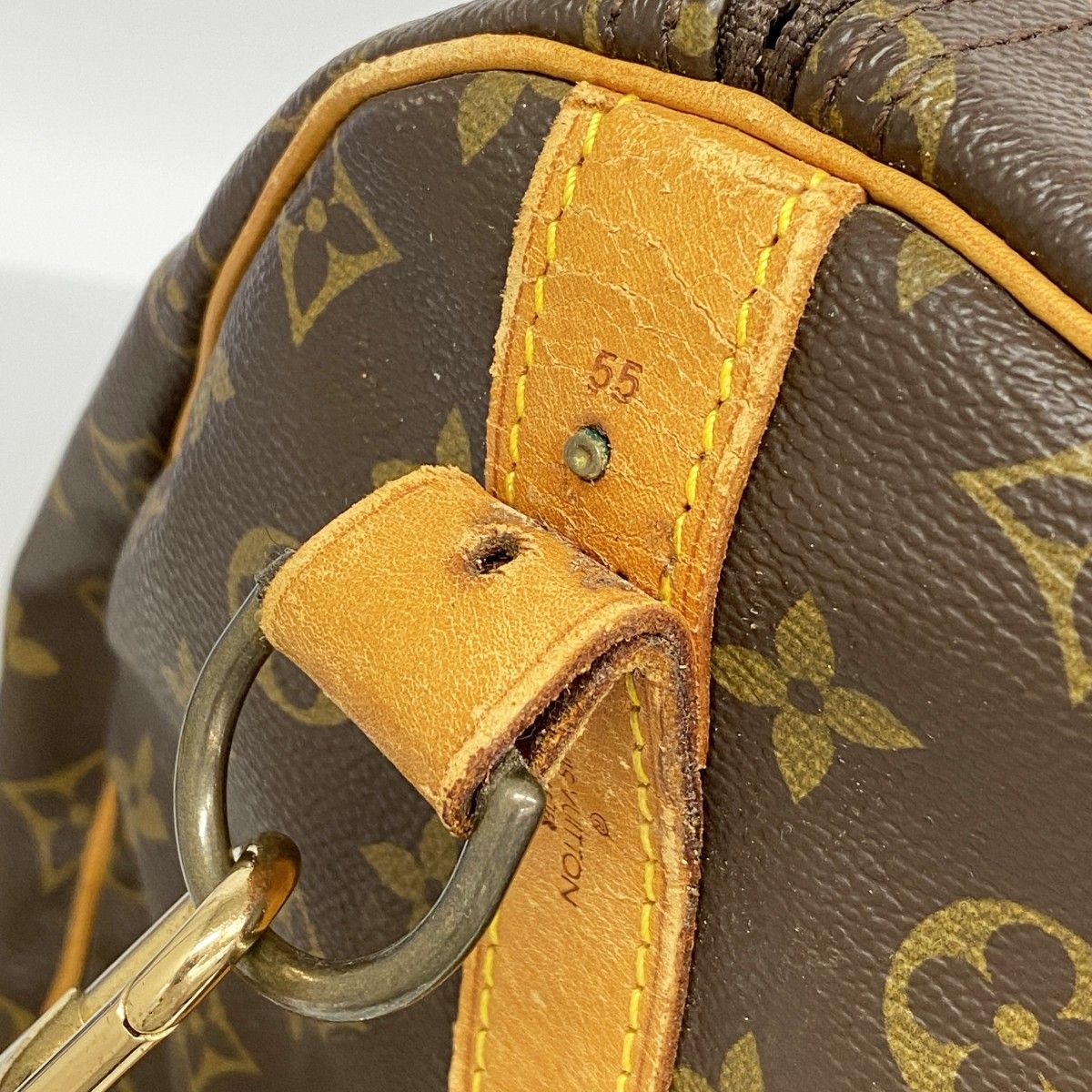 Louis Vuitton Boston Bag Monogram Keepall Bandouliere 55 Brown — view 6