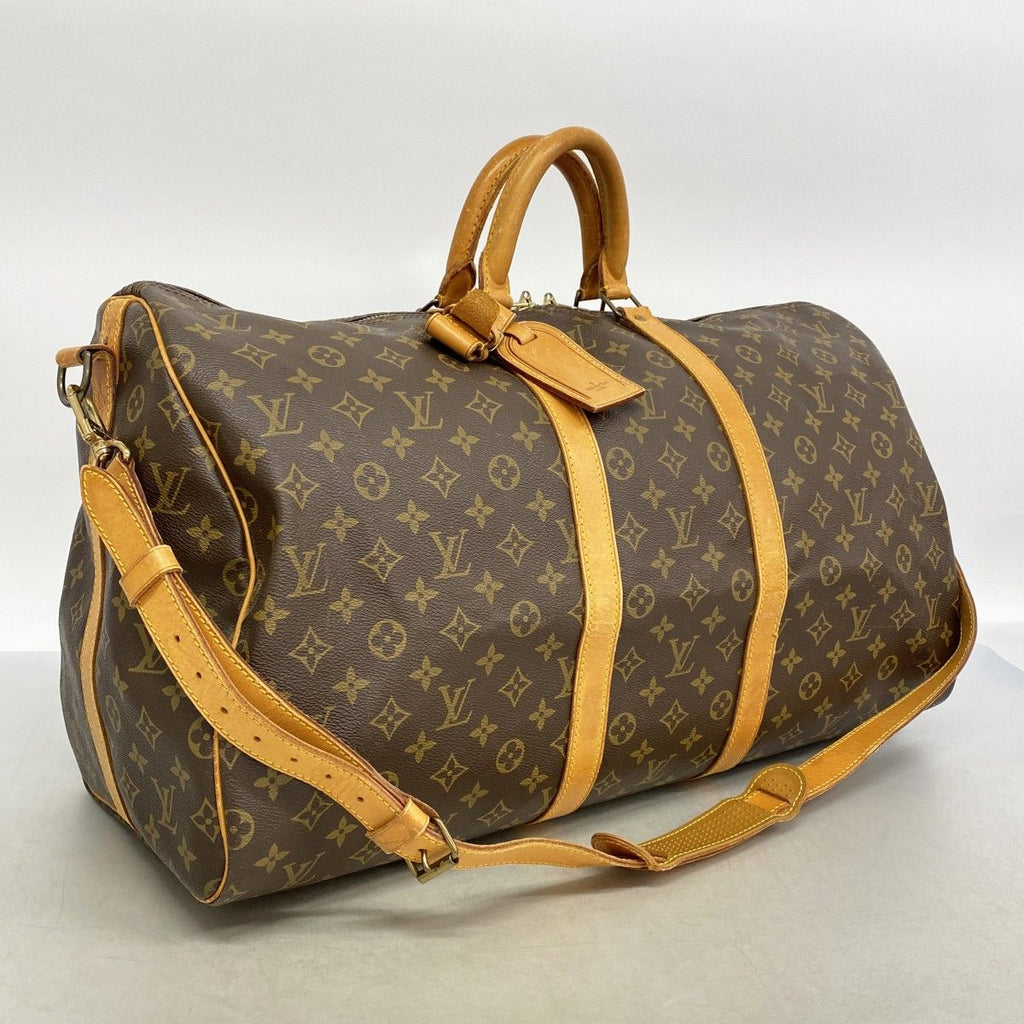 Louis Vuitton Boston Bag Monogram Keepall Bandouliere 55 Brown — view 2