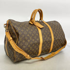 Louis Vuitton Boston Bag Monogram Keepall Bandouliere 55 Brown — view 2
