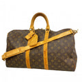 Louis Vuitton Boston Bag Monogram Keepall Bandouliere 45 Brown