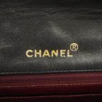 Chanel Shoulder Bag Quilted Lambskin Black Gold — view 5