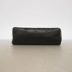 Chanel Shoulder Bag Quilted Lambskin Black Gold — view 3