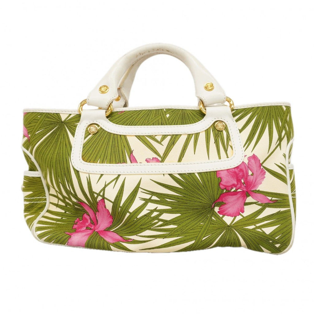 Celine Handbag Boogie Bag Canvas Multicolor Gold