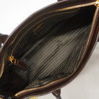 Prada Handbag Boni Leather Brown Gold — view 4
