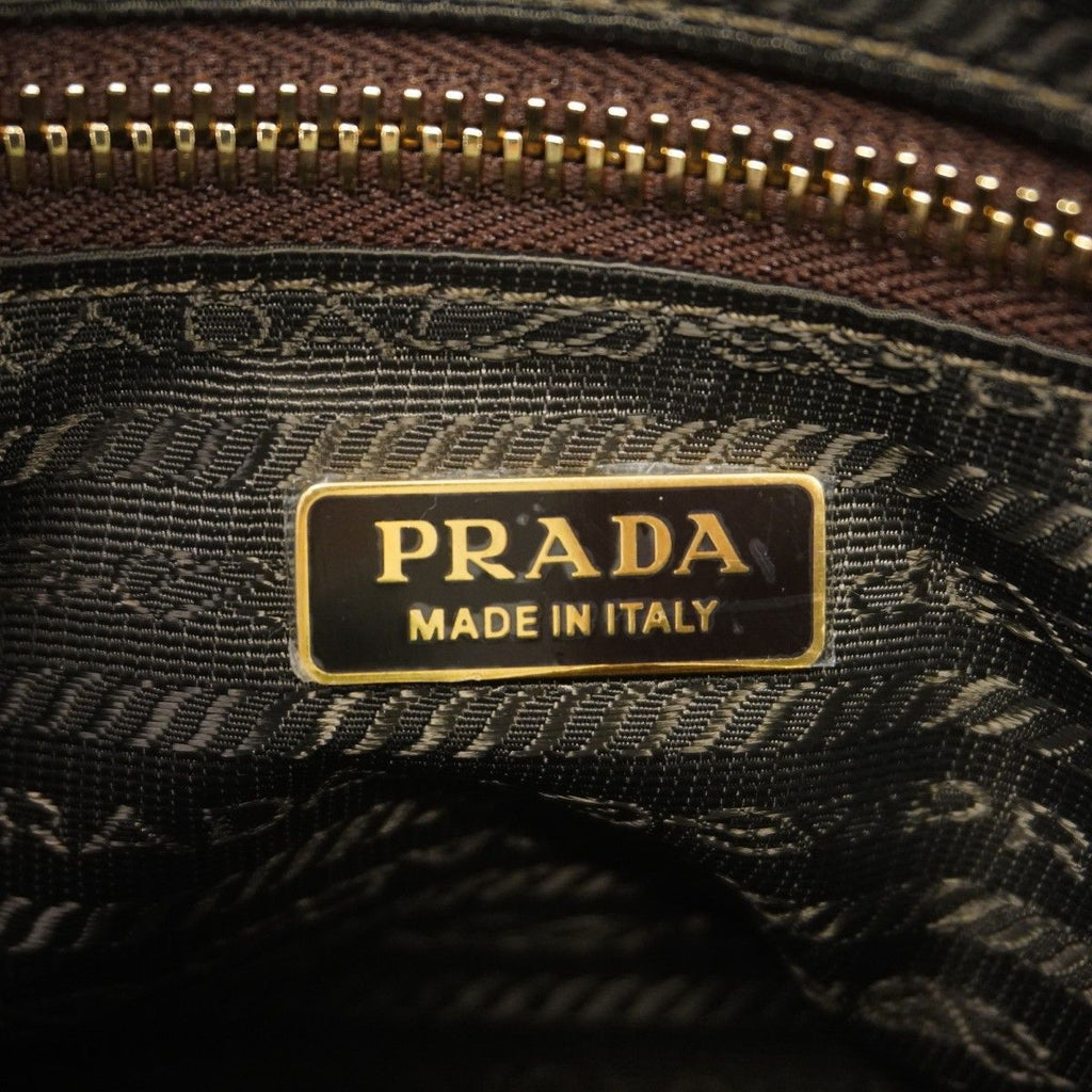 Prada Handbag Boni Leather Brown Gold — view 5