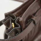 Prada Handbag Boni Leather Brown Gold — view 7