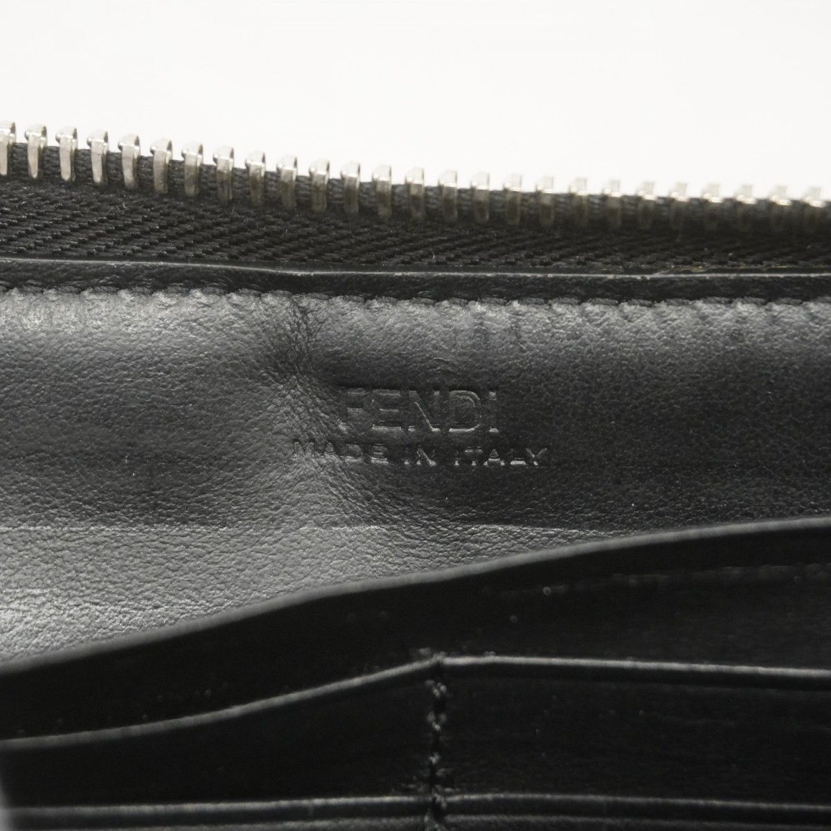 Fendi Wallet Zucca Black Yellow Silver — view 4