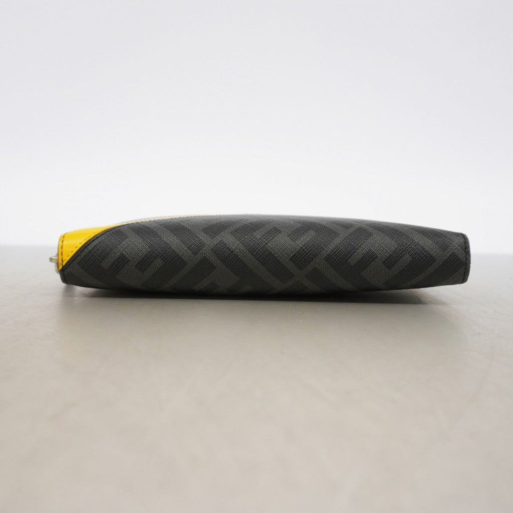 Fendi Wallet Zucca Black Yellow Silver — view 2