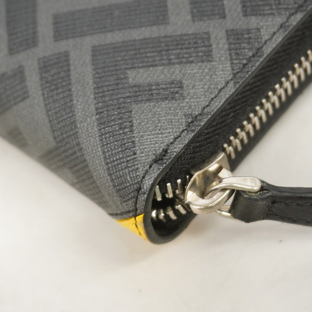 Fendi Wallet Zucca Black Yellow Silver — view 7