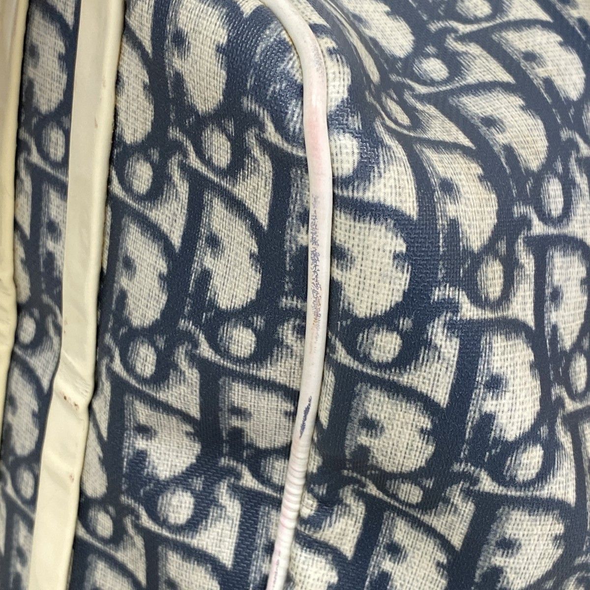 Dior Handbag Trotter Navy White Silver — view 6