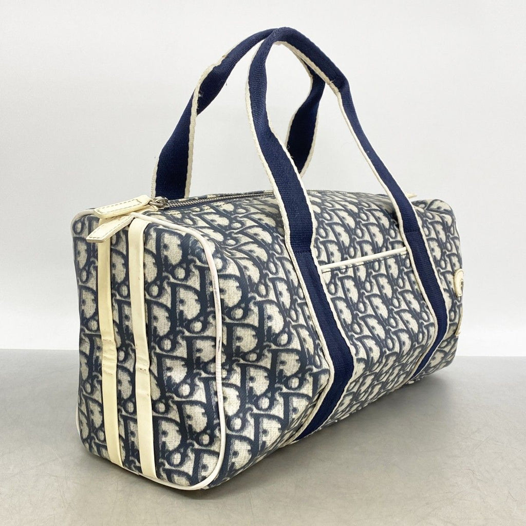 Dior Handbag Trotter Navy White Silver — view 2