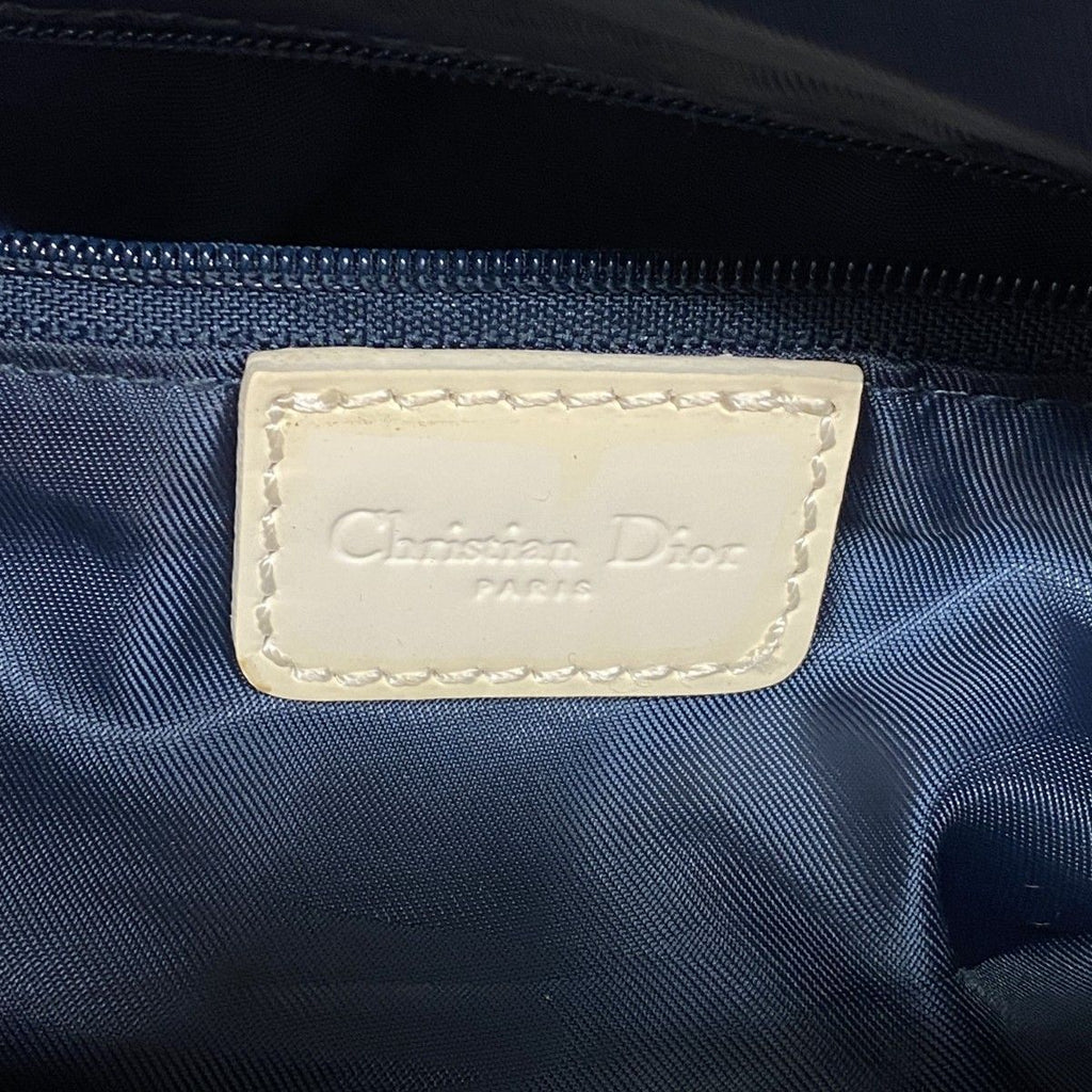 Dior Handbag Trotter Navy White Silver — view 5