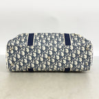 Dior Handbag Trotter Navy White Silver — view 3