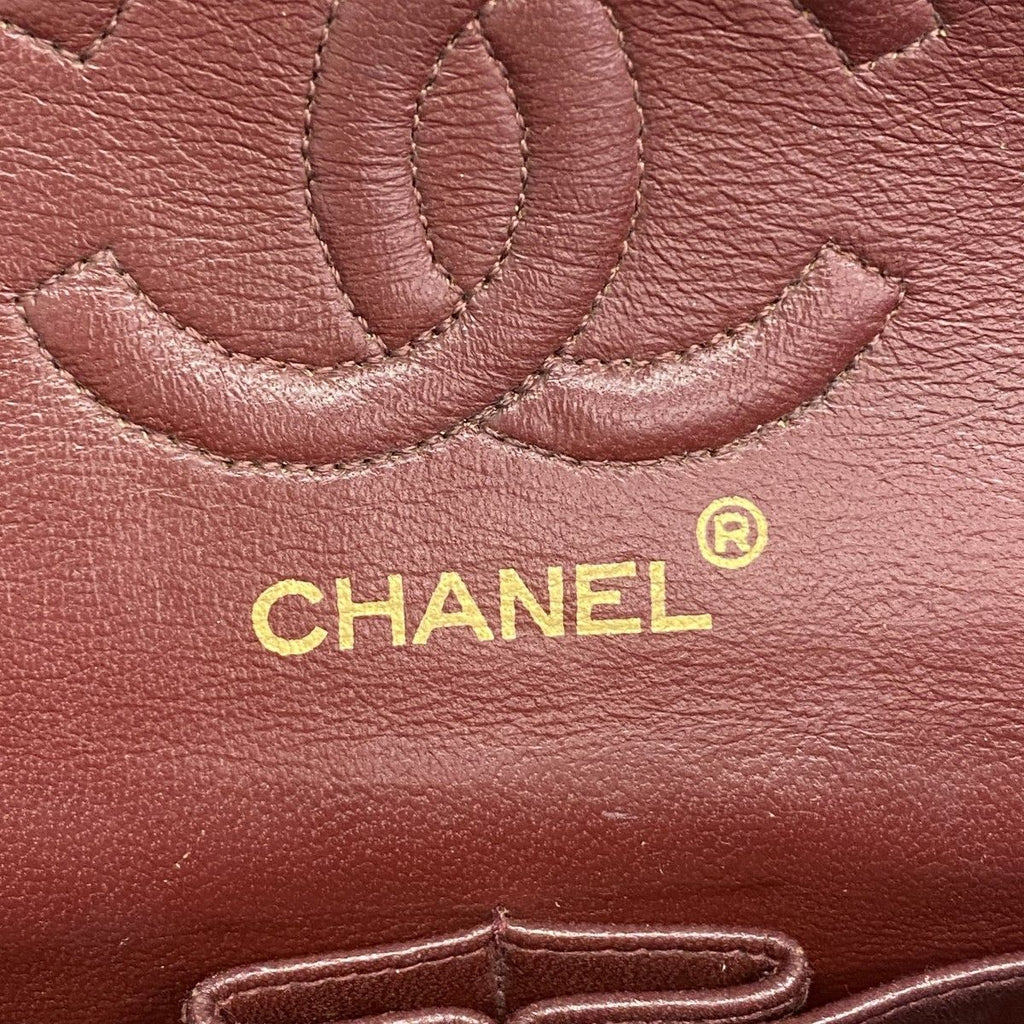 Chanel Shoulder Bag Quilted Lambskin Black Gold — view 5