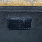 Louis Vuitton Handbag Shiny Epi Monogram Reverse Pochette Metis Mini Gray Brown — view 5