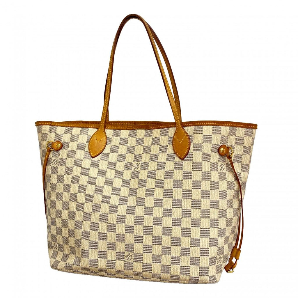 Louis Vuitton Tote Damier Azur Neverfull MM White