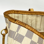 Louis Vuitton Tote Damier Azur Neverfull MM White — view 6