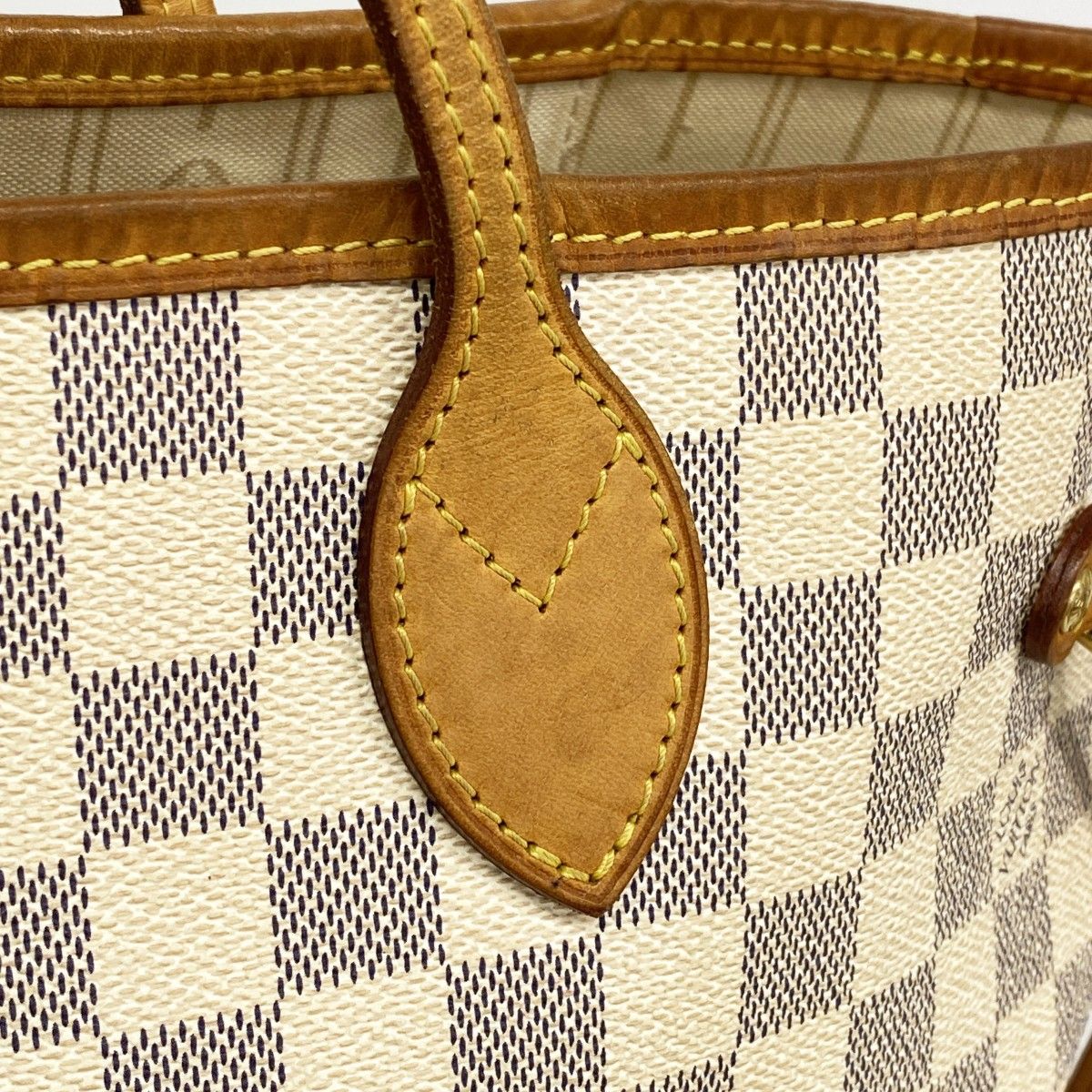 Louis Vuitton Tote Damier Azur Neverfull MM White — view 9
