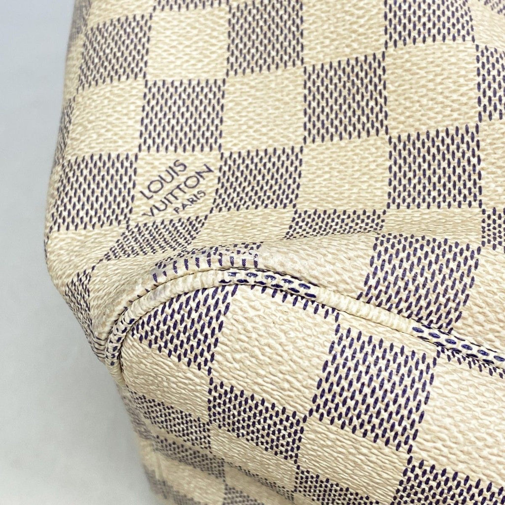 Louis Vuitton Tote Damier Azur Neverfull MM White — view 7