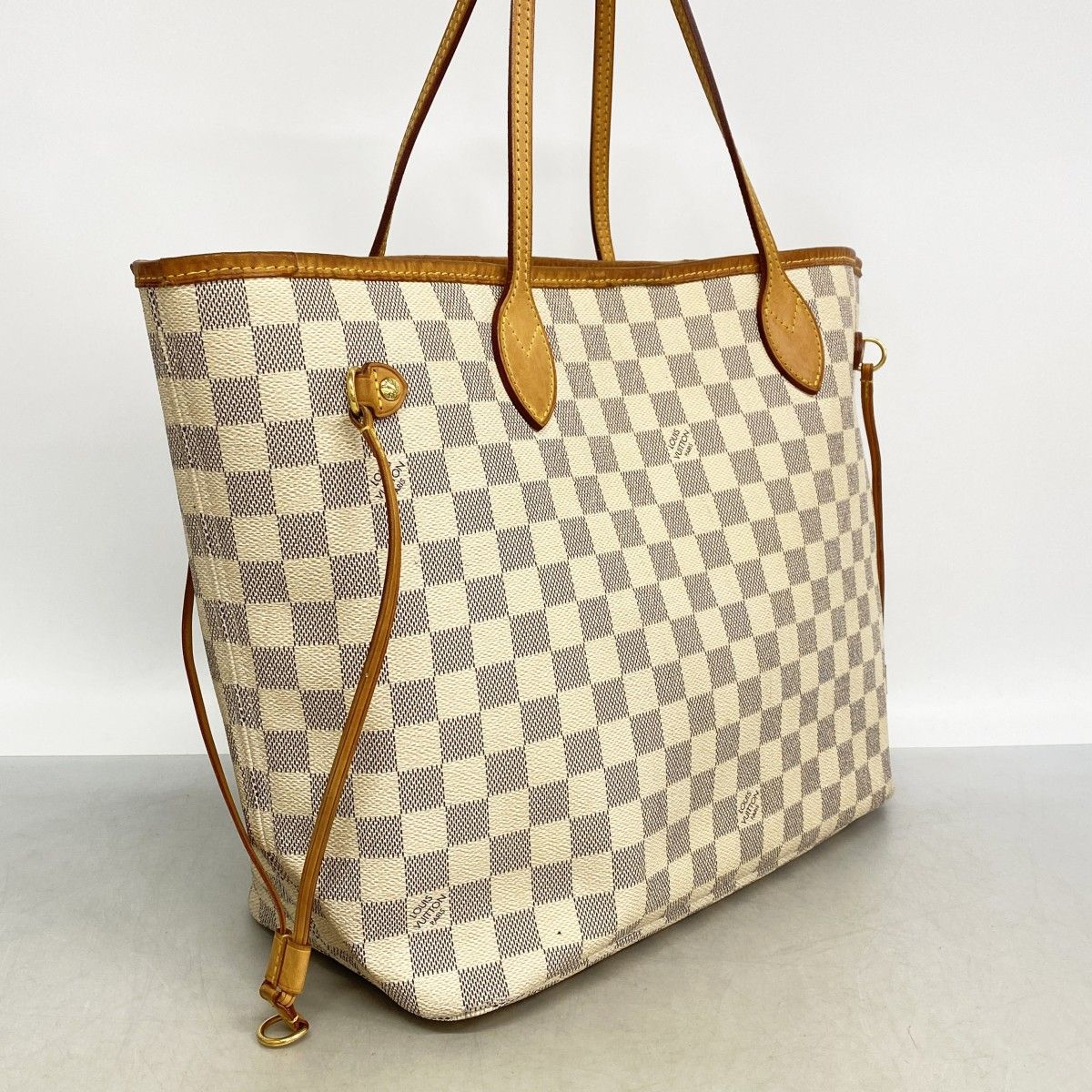 Louis Vuitton Tote Damier Azur Neverfull MM White — view 2