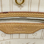 Louis Vuitton Tote Damier Azur Neverfull MM White — view 5