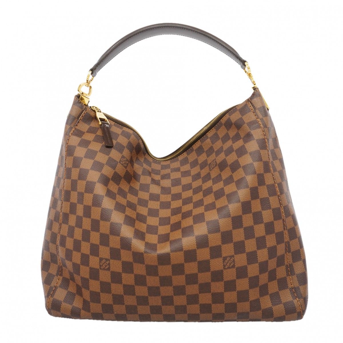 Louis Vuitton Shoulder Bag Damier Portobello GM Ebene