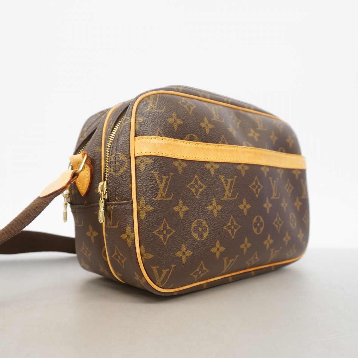 Louis Vuitton Shoulder Bag Monogram Reporter PM Brown — view 2