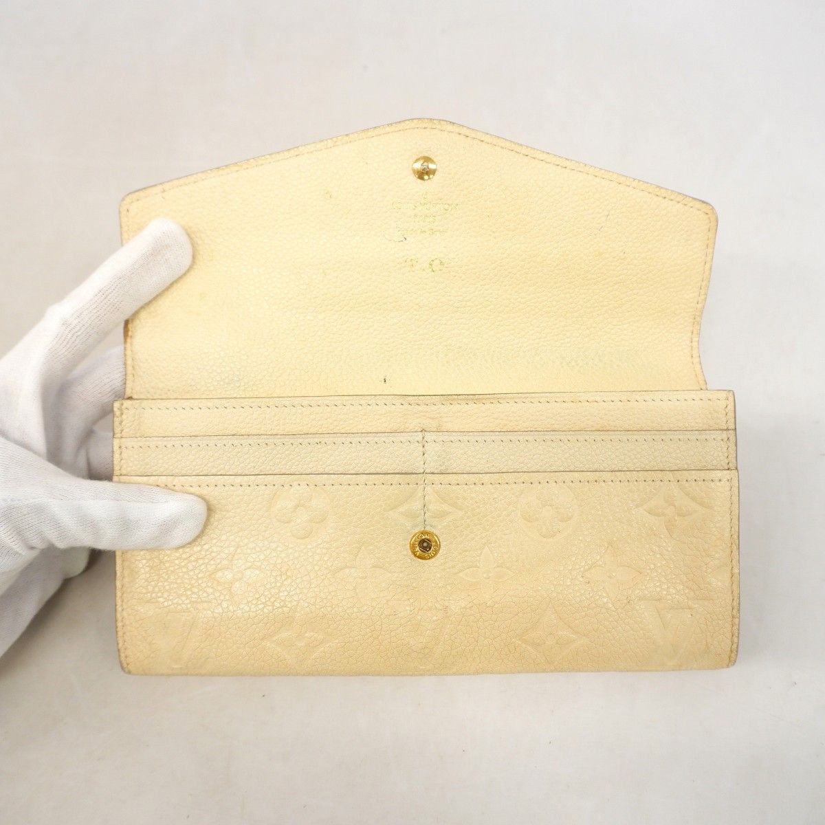 Louis Vuitton Wallet Monogram Empreinte Portefeuille Curilles Neige — view 9