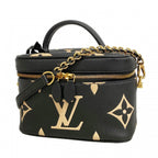 Louis Vuitton Vanity Bag Monogram Empreinte Bicolor PM Black Beige 2-Way