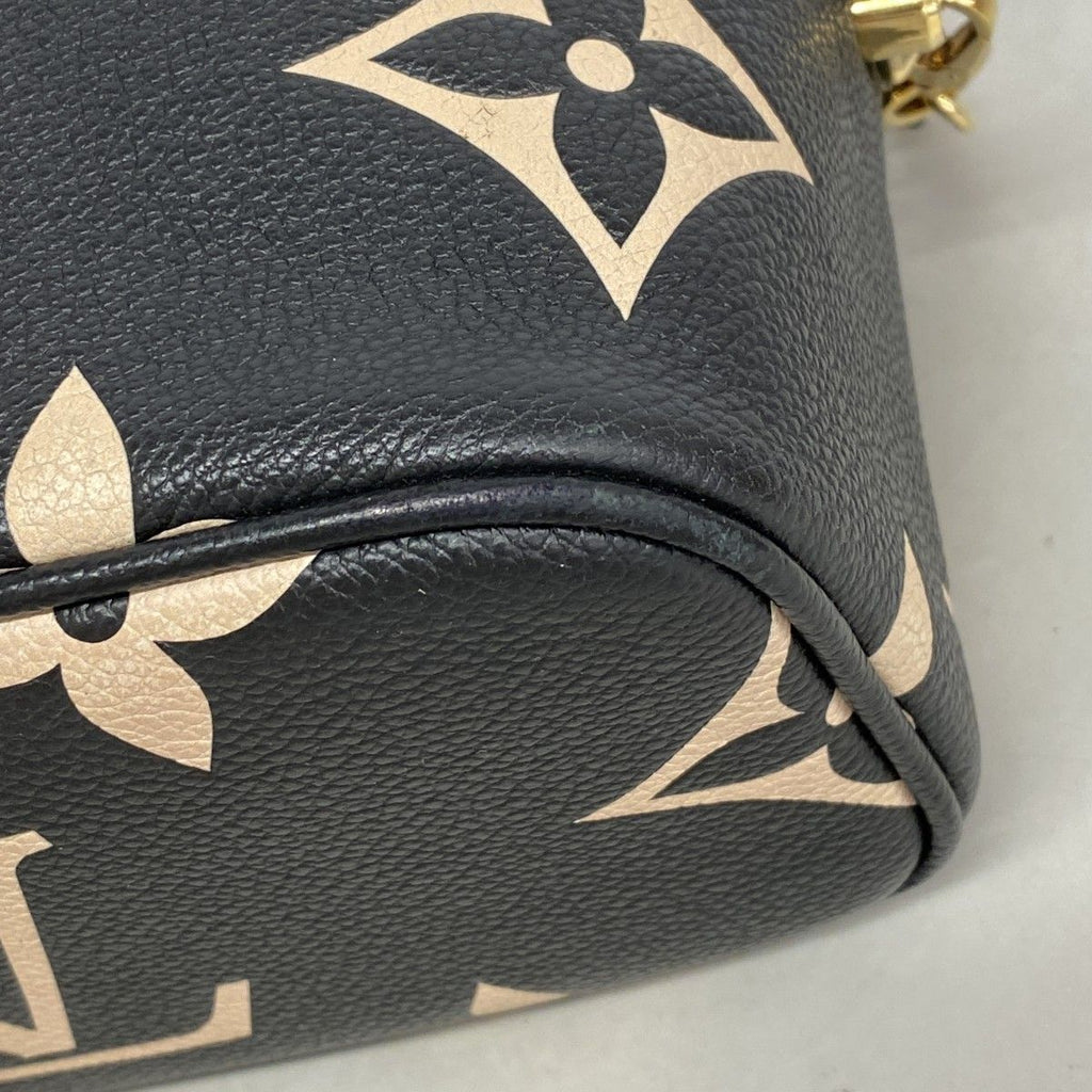 Louis Vuitton Vanity Bag Monogram Empreinte Bicolor PM Black Beige 2-Way — view 6