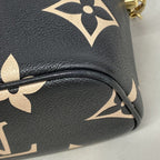 Louis Vuitton Vanity Bag Monogram Empreinte Bicolor PM Black Beige 2-Way — view 6