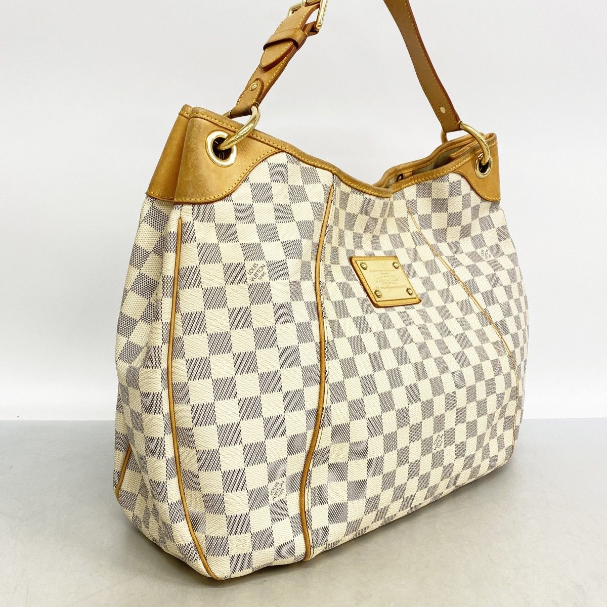 Louis Vuitton Shoulder Bag Damier Azur Galleria GM White — view 2