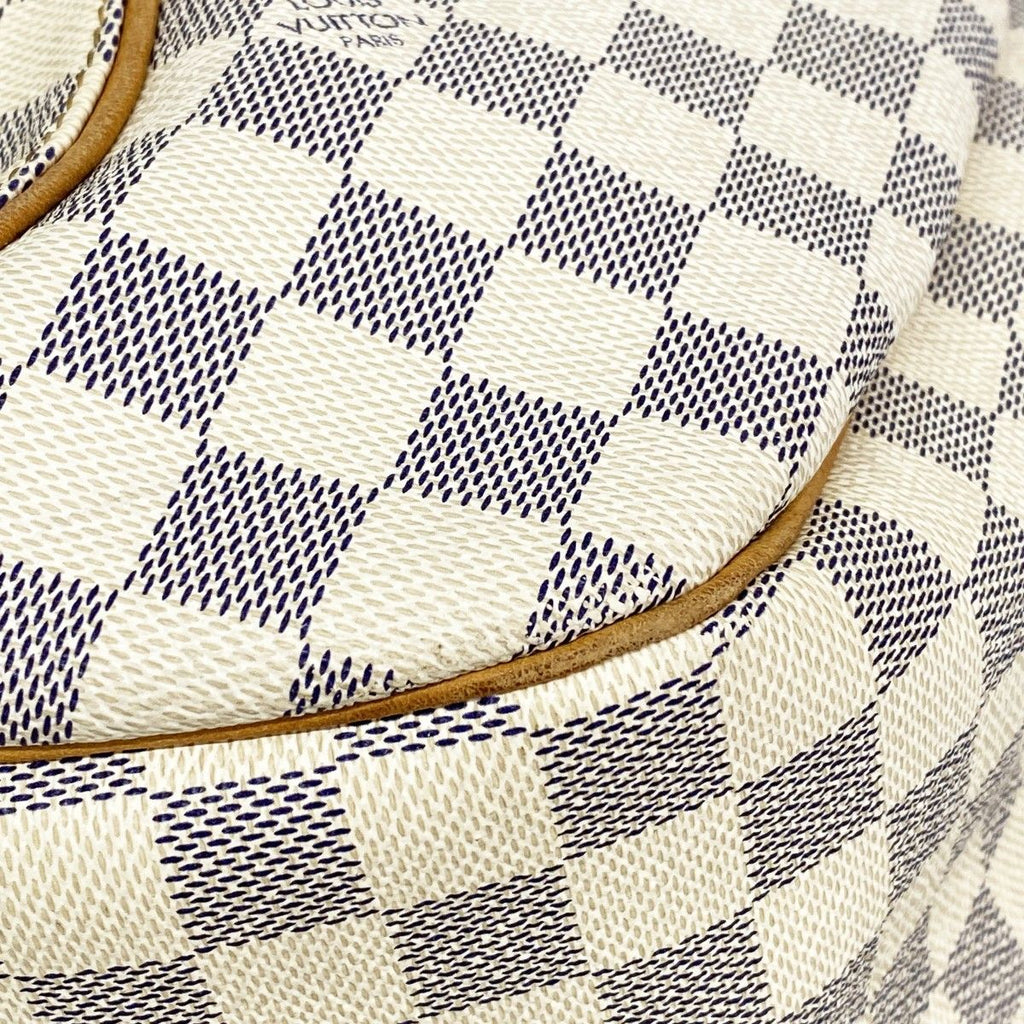 Louis Vuitton Shoulder Bag Damier Azur Galleria GM White — view 7