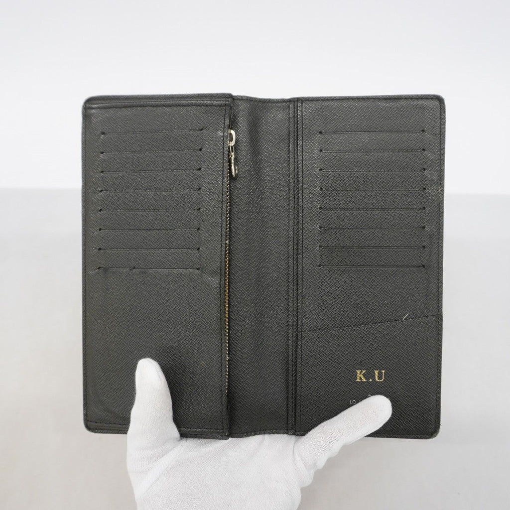 Louis Vuitton Wallet Taiga Portefeuille Brazza Ardoise — view 3