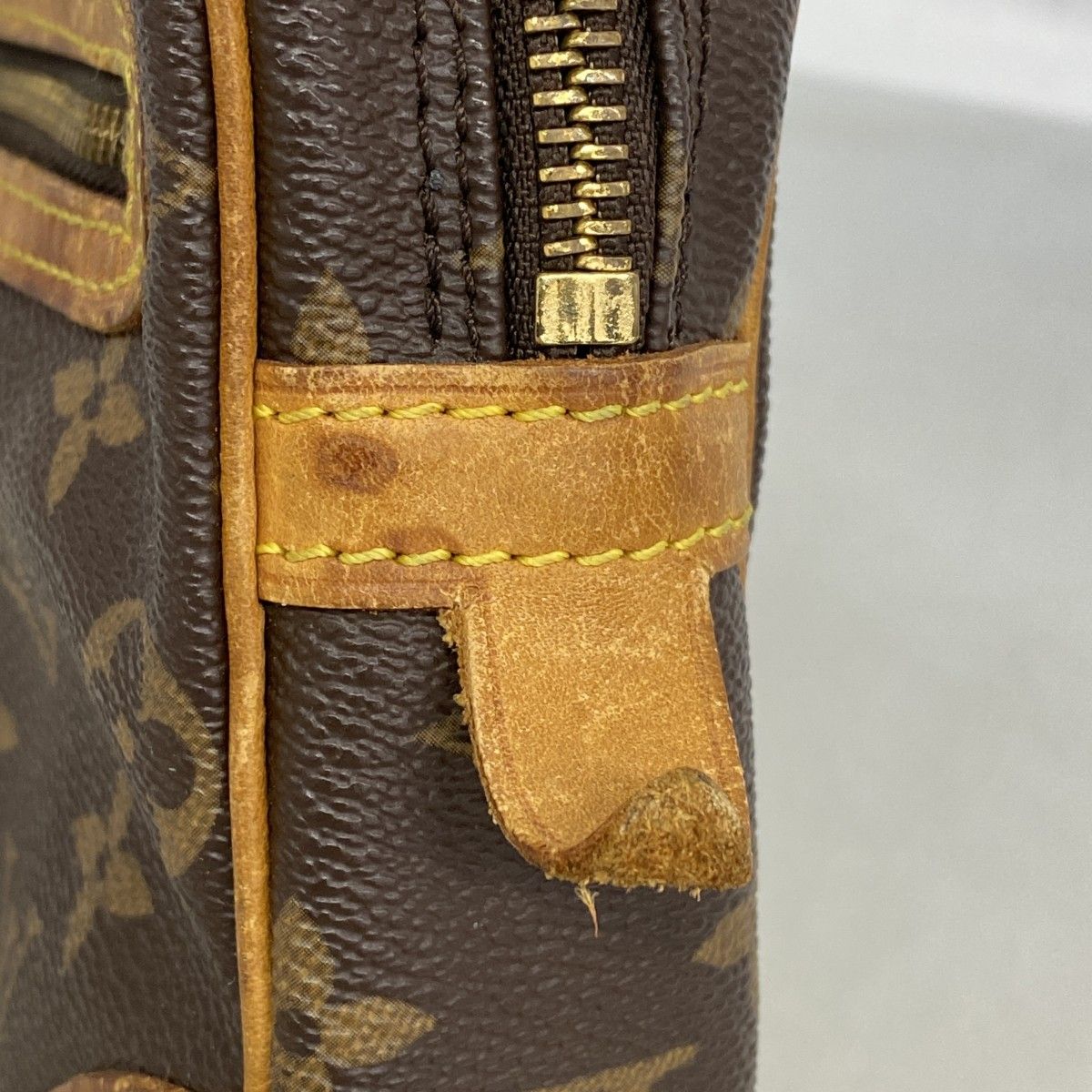 Louis Vuitton Clutch Monogram Marly Dragonne GM Brown — view 8