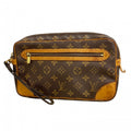 Louis Vuitton Clutch Monogram Marly Dragonne GM Brown