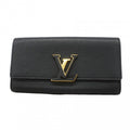 Louis Vuitton Wallet Taurillon Portefeuille Capucines Noir