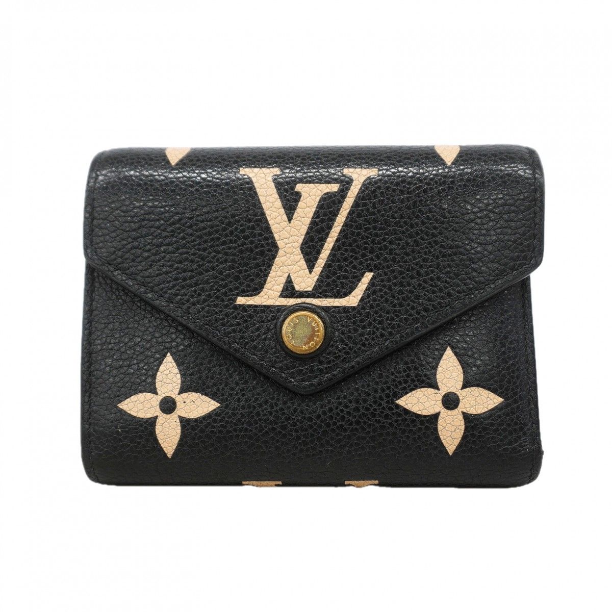 Louis Vuitton Trifold Wallet Monogram Empreinte Bicolor Portefeuille Victorine