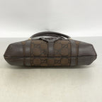 Gucci Handbag GG Nylon Brown Champagne Gold — view 3
