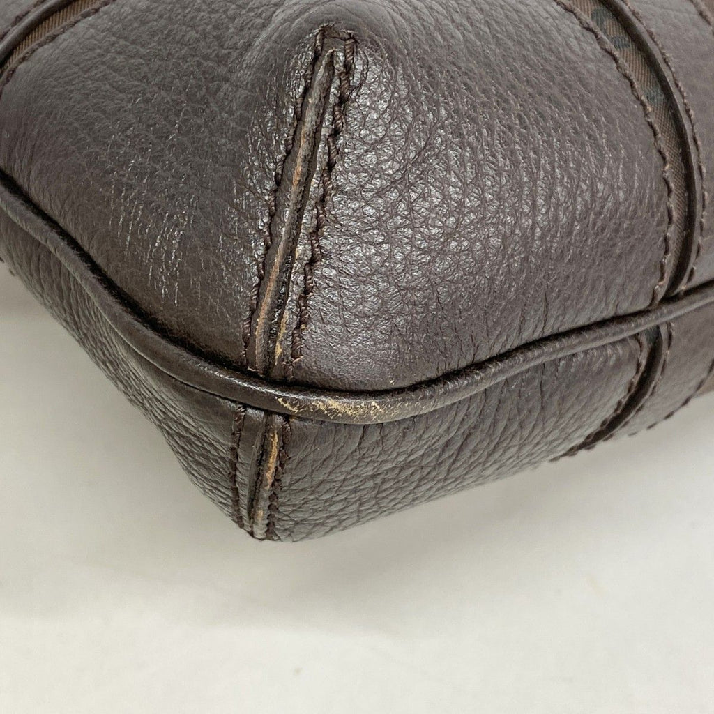 Gucci Handbag GG Nylon Brown Champagne Gold — view 6