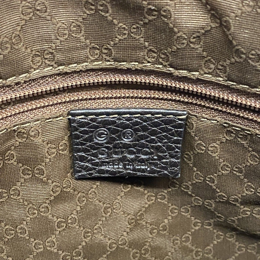 Gucci Handbag GG Nylon Brown Champagne Gold — view 5