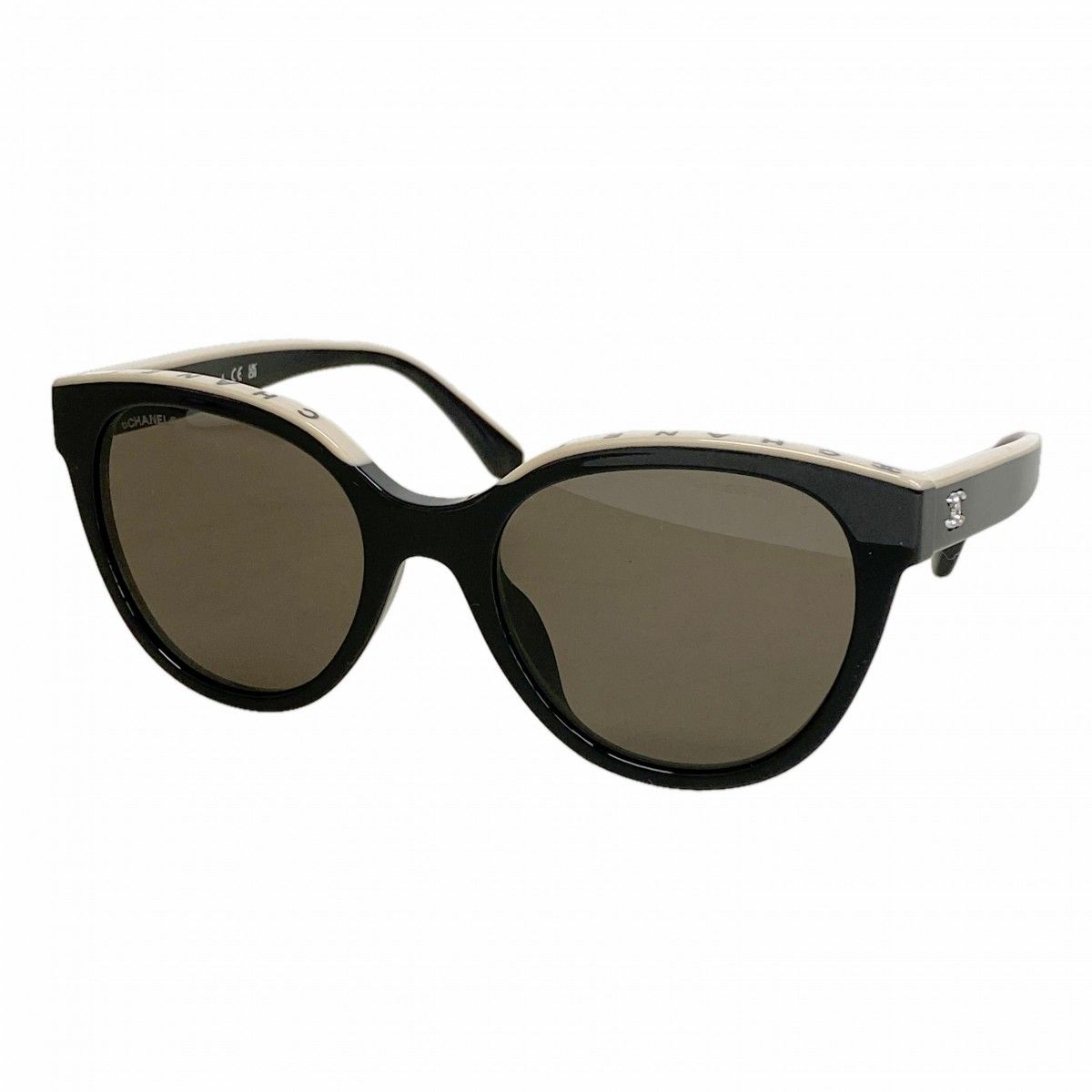 Chanel Sunglasses Acetate Black Silver Eyewear