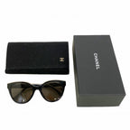 Chanel Sunglasses Acetate Black Silver Eyewear — view 8
