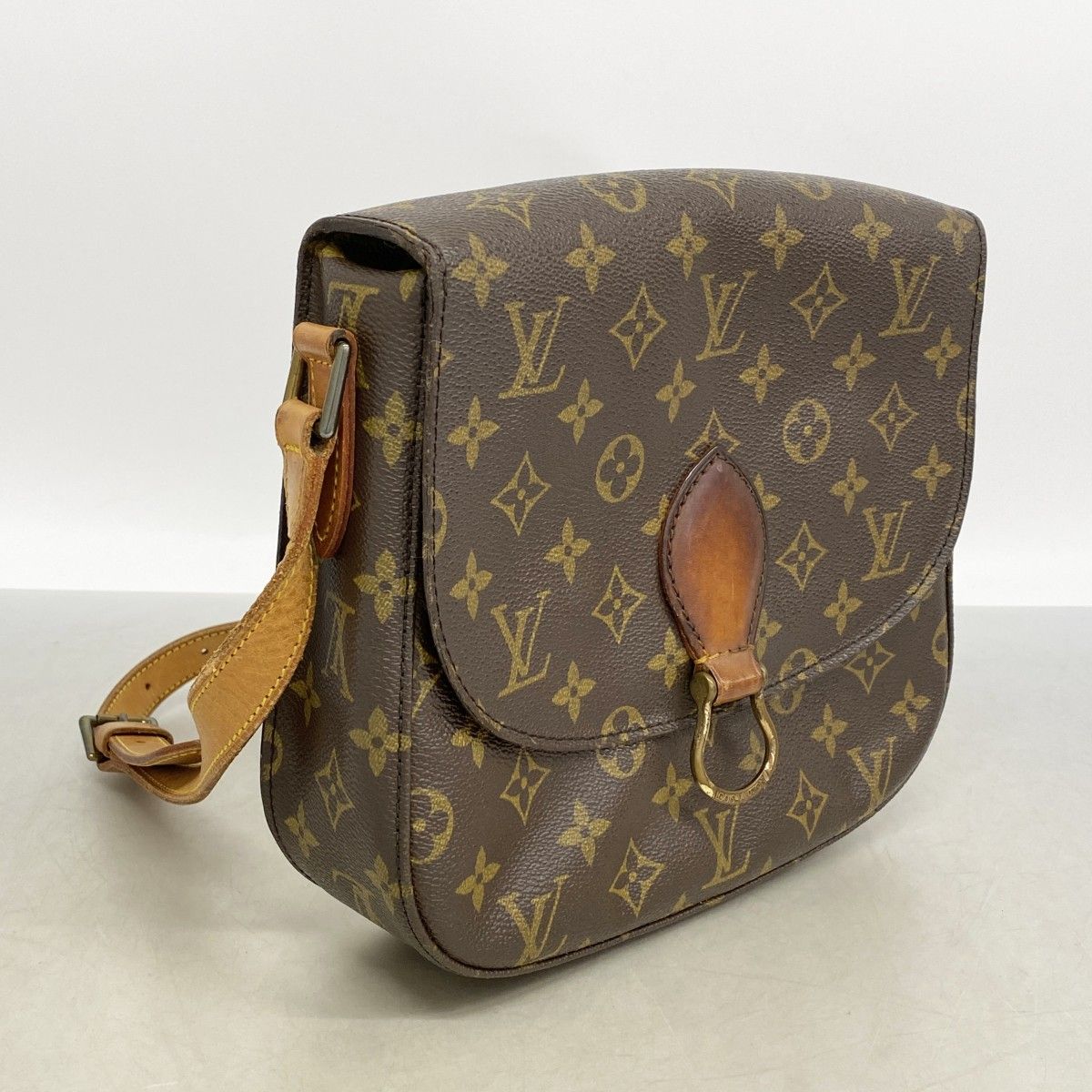 Louis Vuitton Shoulder Bag Monogram Saint Cloud GM Brown — view 2