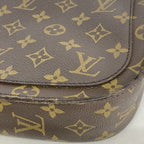 Louis Vuitton Shoulder Bag Monogram Saint Cloud GM Brown — view 6
