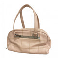 Chanel Handbag Choco Bar Caviar Leather Baby Pink Silver