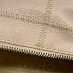 Chanel Handbag Choco Bar Caviar Leather Baby Pink Silver — view 8