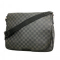 Louis Vuitton Shoulder Bag Damier Graphite Daniel MM Black Gray